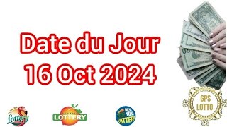 Date du Jour 16 octobre 2024 datedujour gpslotto [upl. by Vesta]