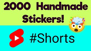 DIY Handmade Stickers 💞 shorts sticker craft [upl. by Burnight]