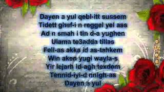 hacene ahres dayen a yul lyrics [upl. by Jak41]