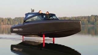 New Electric Hydrofoil Boat Makes Long Journey [upl. by Castera]