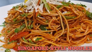 Singapore style noodles Noodles recipe SINGAPORE STYLE NOODLES RECIPY HOW TO MAKE SINGAPORE STYLE [upl. by Imotih]