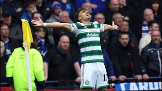 CRAZY JOTA GOAL FAN CELEBRATION SEMI FINAL CELTIC V RANGERS 10 [upl. by Loos]