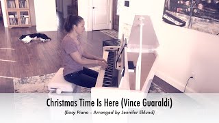 Christmas Time Is Here Vince Guaraldi  Easy Piano Sheet Music [upl. by Ettari739]