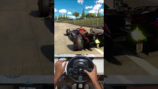 F1 Car vs Bugatti Chiron shorts race [upl. by Clardy]