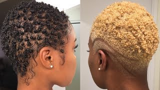 How to Safely Bleach Natural Hair Black to Blonde  Dyeing Short Natural Hair  Nia Hope [upl. by Noxin399]