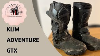 Klim Adventure GTX Motorradstiefel  nach 2 Jahren Motorradreise [upl. by Enairb]