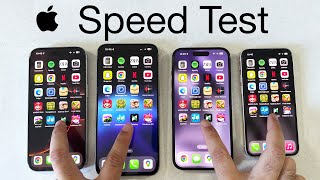 iPhone 16 Pro vs 15 vs 14 vs 13  SPEED test Comparison [upl. by Boyt]