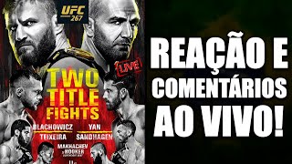 UFC 267  GLOVER TEIXEIRA VS JAN BLACHOWICZ  REAÇÃO E COMENTÁRIOS AO VIVO [upl. by Estren]