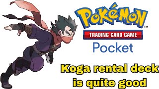 Koga rental deck is quite good Pokemon TCG Pocket [upl. by Adiahs502]