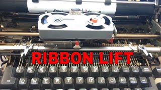 IBM Selectric Typewriter Ribbon Arm Guides Sticking Up Repaired Gummy Pivot [upl. by Janeva]