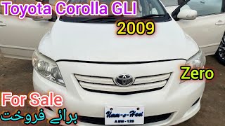 Toyota Corolla GLI Model 2009  For Sale  Price Full Details Review  Toyota vlog [upl. by Monagan257]