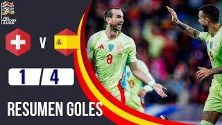 Suiza  España  14  Resumen  Liga de Naciones 202425 [upl. by Ahset652]