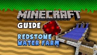 Minecraft Guide  Redstone Water Farm [upl. by Jenn]