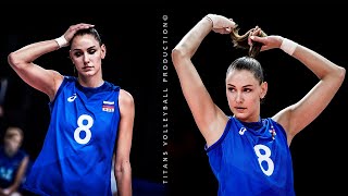 Legend Russian Volleyball Talented and Beautiful  Nataliya Goncharova  VNL 2021 [upl. by Akamahs]