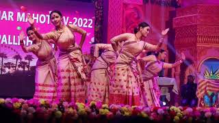 Stage Performance Assam Bihu Dance 2022 ll Assam Traditional Dance Program [upl. by Mikol]