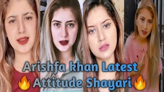 Arishfa khan latest attitude Shayari  Arishfa khan best attitude Shayari  arishfa khan Shayari [upl. by Franciska]