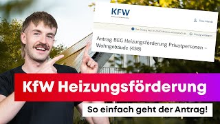 KfW Antrag für Heizungsförderung 2024  So einfach gehts [upl. by Rockie579]