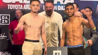 Tito Acosta vs Ricardo Sandoval PesajeWeigh In [upl. by Namsaj286]