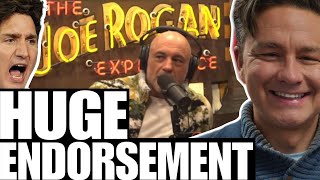 Joe Rogan tells Canada to vote for Pierre Poilievre [upl. by Dorothee685]