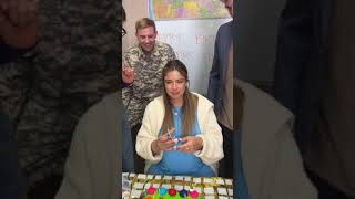 Soldier surprises pregnant teacher wife on her birthday 🥹 [upl. by Sproul]