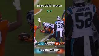 Bears 2023 season in 1 minute nfl nflfootball football bears chicagobears beardown shorts [upl. by Anderson]