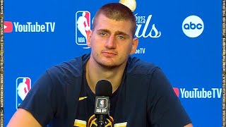 Nikola Jokic talks Game 5 NBA Finals WIN FULL Postgame Interview  2023 NBA Finals [upl. by Ayarahs126]