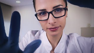 ASMR Deutsch Arzt Roleplay 👩‍⚕️ Hautarzt untersucht dich ASMR Hautpflege  Dermatologe  German [upl. by Annaeed]