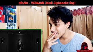 MY REACTION  KRNA  VYANJAN Hindi Alphabetic Rap  MURSHAD [upl. by Nylkaj]