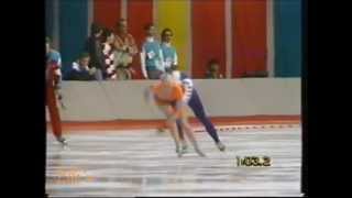 Winter Olympic Games Calgary 1988  1000 m Bader  Haringa [upl. by Worlock]