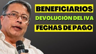 Devolución del IVA 2023 Fecha de Pago y Requisitos del Subsidio [upl. by Downey]