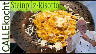 Risotto mit Steinpilzen selber machen  Lecker schlonzig Mein Rezept [upl. by Zacek]