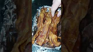 Crispy Air Fryer Bacon shorts ninjawoodfiregrill [upl. by Pik]