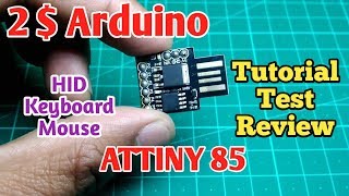 How to use Digispark ATtiny85 smallest amp cheapest Arduino compatible board [upl. by Moffat]