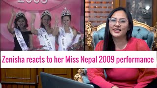 Zenisha reacts to her Miss Nepal 2009 performance [upl. by Alohcin811]