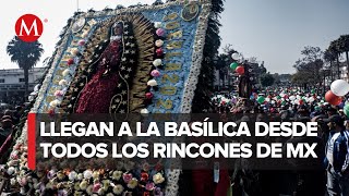 Pese a la lluvia continúan llegando peregrinos a la Basílica de Guadalupe [upl. by Adahsar]