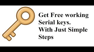 How to get free Serial Keys for any Software [upl. by Minier]