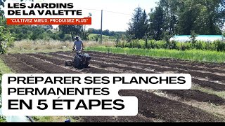 Préparation de planches en maraîchage Bio Intensif [upl. by Nevins147]