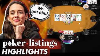 Marle Spraggs wonderful streaming debut Online Poker Highlights [upl. by Anirb]