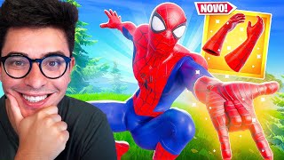 NOVA ARMA MÍTICA DO HOMEM ARANHA NO FORTNITE [upl. by Alrad]