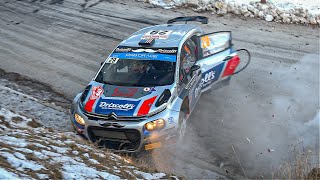 WRC Rallye Monte Carlo 2023  Flatout Big Crash Jumps amp crazy fans [upl. by Jung]