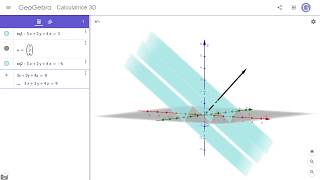 MCV4U Léquation cartésienne dun plan dans Geogebra 3D [upl. by Ellerrehc298]