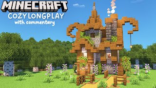 Relaxing Minecraft Longplay With Commentary  Building a Whimsical Fantasy Cottage [upl. by Acissaj]