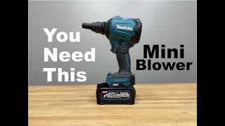 You need this Makita XGT 40v brushless handheld blower review GSA01  mini blower [upl. by Ajidahk]