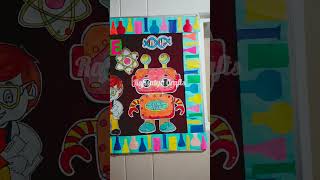 Science expo Pinboard decor rajisatyacrafts art crafts pinboard scienceexpo science school [upl. by Aihc540]