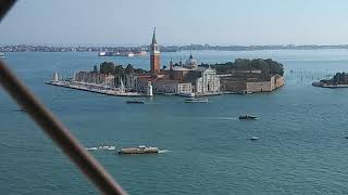 View from Campanile di San Marco  bell tower of St Marks Square in Venice Italy [upl. by Jimmy987]