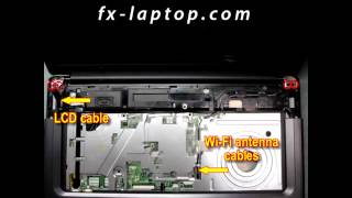 Disassembly Compaq Presario F700  replacement clean take apart keyboard screen battery [upl. by Donela94]