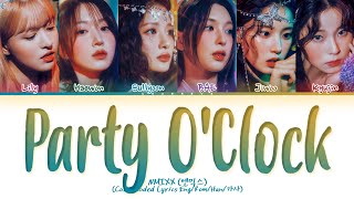 NMIXX Party OClock Lyrics Color Coded Lyrics [upl. by Grussing729]