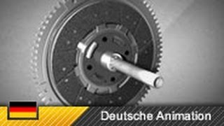 Funktion und Aufbau einer Kupplung  EinscheibenTrockenkupplung Animation [upl. by Airemat]