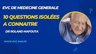 EVCPAE 10 Questions isolées de médecine générale et Gériatrie [upl. by Ednew]