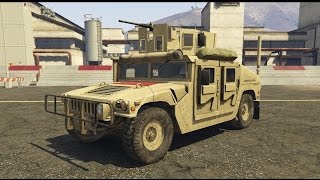 GTA V Armed Humvee US Army MOD [upl. by Marni900]